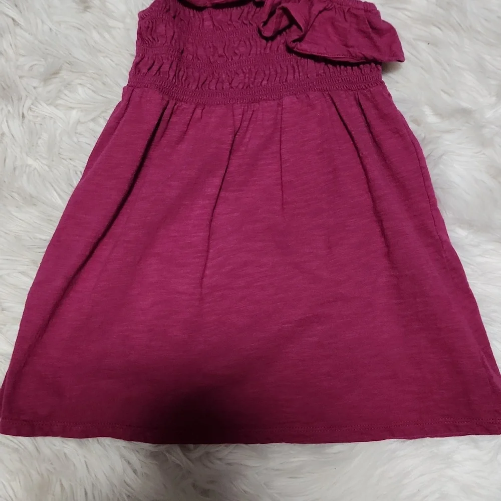 3T Old Navy one shoulder ruffled knit dress